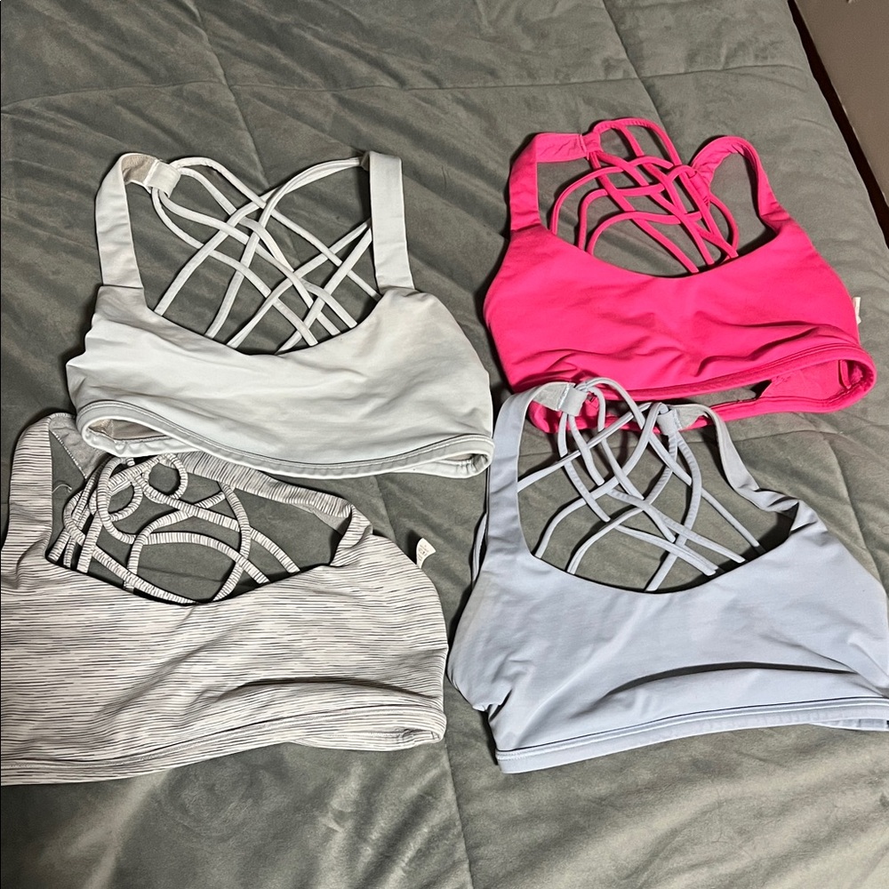 Lululemon White, Pink, Gray, Light Blue